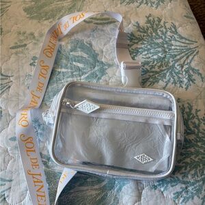 Sol de Janeiro Clear Crossbody Bag - White   NEW